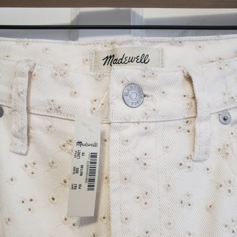 NWT Madewell Perfect Vintage Eyelet Jeans - Picture 5 of 9